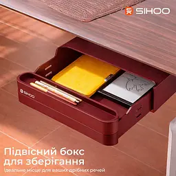 Геймерський стіл Sihoo D07 1.8m Walnut/Black (D07A-101/D07J-101-AB/D07-P) - мініатюра 6