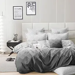 Постільна білизна євро Dushka Home Полікотон 21111 200х220 см