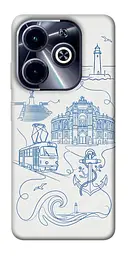 TPU чохол Demsky Southern pearl для Infinix Hot 40i