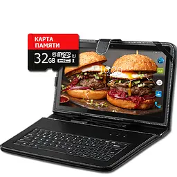 Планшет телефон Hoozo X1001 Full HD 32Gb LTE Jet Black + Чохол-клавіатура + Карта пам'яті 32GB - мініатюра 2