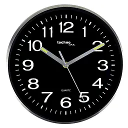 Годинник настінний Technoline WT7620 Black/Silver (WT7620), Сріблястий