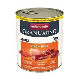 Вологий корм для собак Animonda GranCarno Adult Beef + Chicken з яловичиною та куркою 800 г (арт.AM-82741)