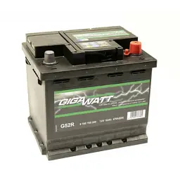 Акумулятор автомобільний GigaWatt 52А (0185755200) - мініатюра 3