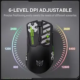 Комп'ютерна мишка Onikuma 12800 DPI 3 режими підключення (Bluetooth / 2.4GHz / кабель Type-C) для ПК - мініатюра 5