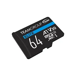 Карта пам'яті Team 64GB microSDXC class 10 UHS-I U3 V30 A1 Elite (TEAUSDX64GIV30A103)
