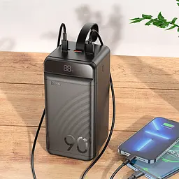 Портативний ЗП Power Bank Hoco J123D Element 22.5W+PD20W 90000 mAh Black - мініатюра 8