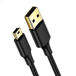 Перехідник UGREEN US132 USB 2.0 A Male to Mini 5 Pin Male Cable 1m (чорний)(UGR-10355) - мініатюра 2