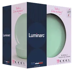 Сервіз Diwali Paradise Green 19 предметів Luminarc kuh0016220 - мініатюра 2