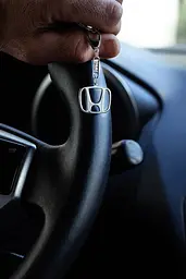 Срібний брелок Honda (Хонда) (9018.1) - мініатюра 3