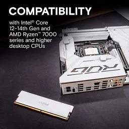 Модуль пам'яті для комп'ютера DDR5 16GB 6400 MHz Pro Overclocking White Micron (CP16G64C38U5W) - мініатюра 7
