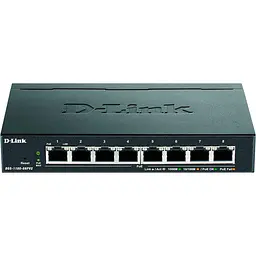 Комутатор D-Link DGS-1100-08PV2 8xGE PoE 64Вт, EasySmart (DGS-1100-08PV2)