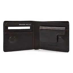 Чоловічий шкіряний гаманець GRANDE PELLE 11х9х1.5 см acs0029282 - мініатюра 2