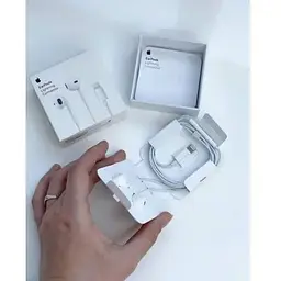 Навушники IPhone 8 11 EarPods з конектором Lightning (MNHF2ZM/A) - мініатюра 2