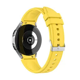Браслет Galaxy Classic для Samsung Galaxy Watch 4 - жовтий ширина кріплення 20мм силікон Watchbands (WB00S353453) - мініатюра 2