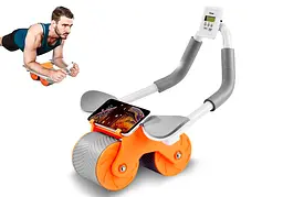 Ролик для пресу EasyFit зі зворотним механізмом та лічильником (EF-1357)