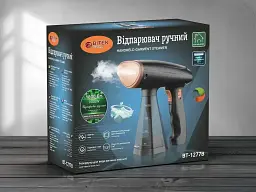 Ручний вертикальний відпарювач для одягу на 1600 Вт із резервуаром для води на 200 мл BITEK BT-1277B Чорний - мініатюра 7