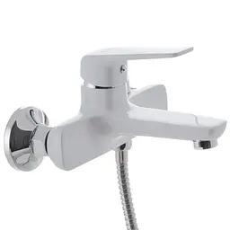 Змішувач для ванни з коротким зливом Mixxus Oregon 009 Euro white MI5794 Білий матовий