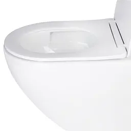 Унітаз підвісний Qtap Jay безободковий Ultra Quiet з сидінням Soft-close QT07335177W, Білий - мініатюра 3