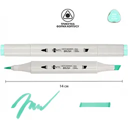 Набір акварельних маркерів Santi Sketch SM-69 ясно-блакитний 6 шт. (390742) - мініатюра 2