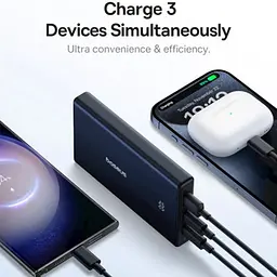 УМБ Baseus 10000mAh PicoGo 20W PD,QC,USB-A, 2xUSB-C Black - мініатюра 9