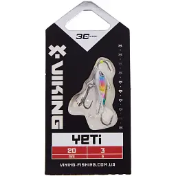 Балансир Viking Fishing Yeti Ice Jig 20mm 3.0g #16 European Values - мініатюра 2