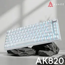 Клавіатура Ajazz AK820 Red Switch USB-C UA White (AK820-R-W) - мініатюра 6