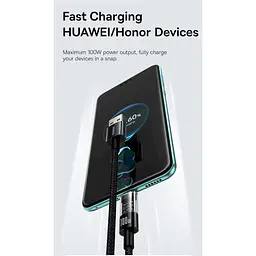 Кабель Baseus Gem Fast-Charging Cable USB to Type-C 100W 2m P10373002211-01 White - мініатюра 8