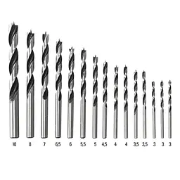 Набір свердел по дереву Trotec 15 pieces Wood Drill Set (6200001101) - мініатюра 2
