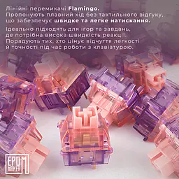 Клавіатура Epomaker TH80 SE Flamingo Black механічна бездротова (TH80-SE-B-F) - мініатюра 18