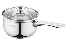 Ківш Ardesto зі скляною кришкою Gemini Gourmet Spoleto 1.6л нержавіюча сталь kuh0014710 - мініатюра 2