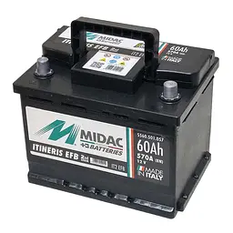 Акумулятор 6СТ-60 MIDAC ITINERIS EFB START STOP, 12V, 60Ah, R EN570А - мініатюра 3
