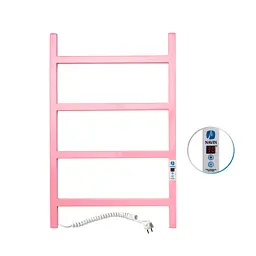 Електрична рушникосушка Navin Nordic 500x800 Pink Digital, ліва, рожева (з таймером) 10-941152-5080, Цветной, Ліве, Електронний