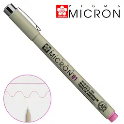 Лінер Sakura PIGMA MICRON (0.1), 0,25 мм рожевий