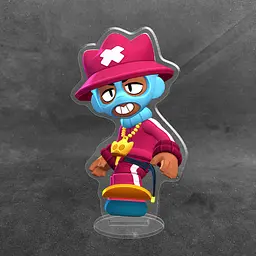 Акрилова колекційна фігурка Brawl Stars Оллі у скіні «Репер» 10 см