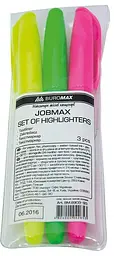 Набір текст-маркерів JOBMAX, круглих, 2 шт. в упаковці