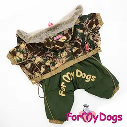 Зимовий комбінезон для собак "Камуфляж" зелений 10 For My Dogs zoo0006255