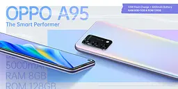 Смартфон Oppo A95 8/128Gb (Starry Black) Global [66719] - мініатюра 4