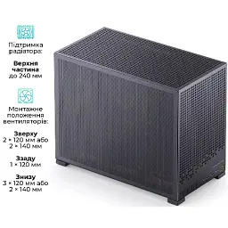 Корпус для ПК JONSBO D32 PRO MESH Black - мініатюра 7