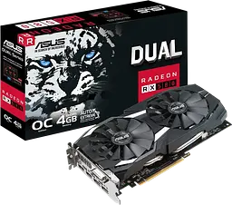 Відеокарта AMD Radeon RX 580 4GB Asus Dual OC (DUAL-RX580-O4G) Б/В - мініатюра 1