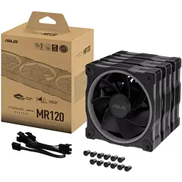 Комплект вентиляторів ASUS PRIME MR120 REVERSE ARGB BLACK 3IN1 (90DA00L0-B09020) - мініатюра 10
