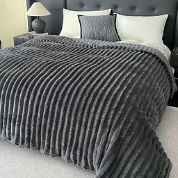 Плед шарпей 180*200 см Темно сірий COLORFUL HOME