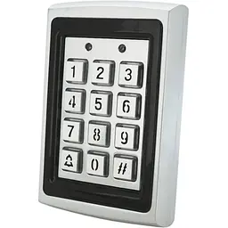 Кодова клавіатура Voltronic металева з вбудованим зчитувачем Proximity карт (115 х 75 х 30)