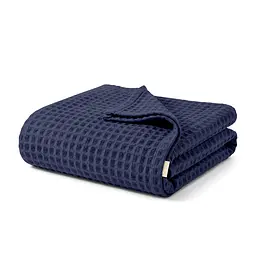 Плед-покривало Cosas Greek Waffle Denim вафельне 75х95 см (Blanket_66Denim_GreekWaffle_75x95)