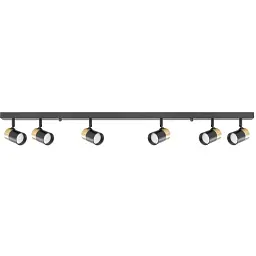 Світильник поворотний спот Zuma Line Fori GU10 6x50W IP20 чорний