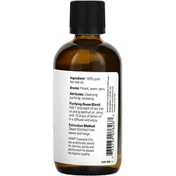 Масло чайного дерева Now Foods Essential Oils Tea Tree 118 мл - мініатюра 3