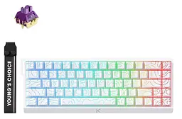 Клавіатура MCHOSE Ace 68 RGB TTC Dragon Lord Magetic Switch (MC-ACE68-32) White Topographic (G-000003845)