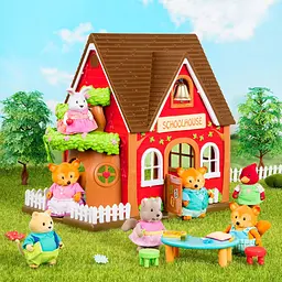 Набір фігурок Li'l Woodzeez Сім'я Лисичок 4од книжка EN det0018086 - мініатюра 4