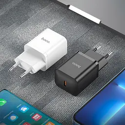 Мережевий зарядний пристрій Hoco N27 Innovative 20W Black (783448) [125138] - мініатюра 4