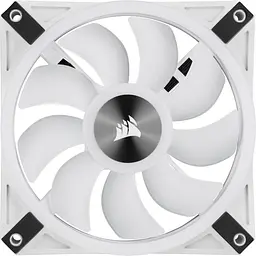 Вентилятор Corsair iCUE QL120 RGB, 120x120x25мм, 4-pin PWM, белий (CO-9050103-WW) - мініатюра 3