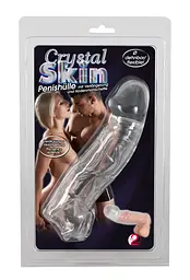 Насадка на пеніс Crystal Skin Orion 23 см прозорий - мініатюра 10
